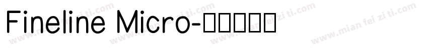 Fineline Micro字体转换